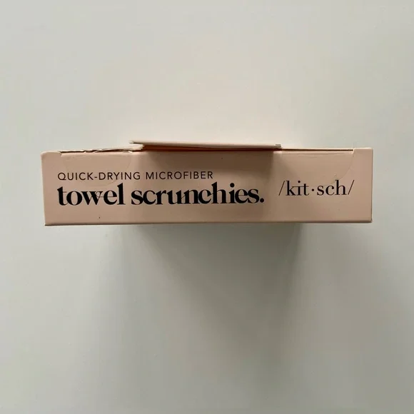 Kitsch Quick-Drying Microfiber Towel Scrunchies, Two Microfiber Hair Scrunchies - Picture 4 of 6